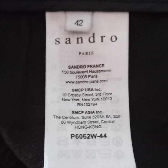 SANDRO PARIS mid rise casual trousers with elastic and drawstring waist - Picture 3 of 14